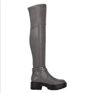 GUESS Women's Frazer Over-The-Knee Boot - Grey/color Size 8